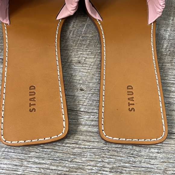 STAUD Nina Ruched Sandal Pink Size 39 - Picture 5 of 5
